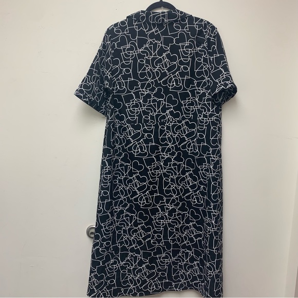 Wednesday’s Girl Heart Print Midi Dress - Picture 12 of 14
